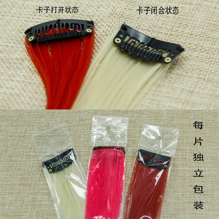 wig set hair extension color hair piece straight hair piece color hair extension artificial hair high-temperature fiber curly hair wigs women's length Application Scenario