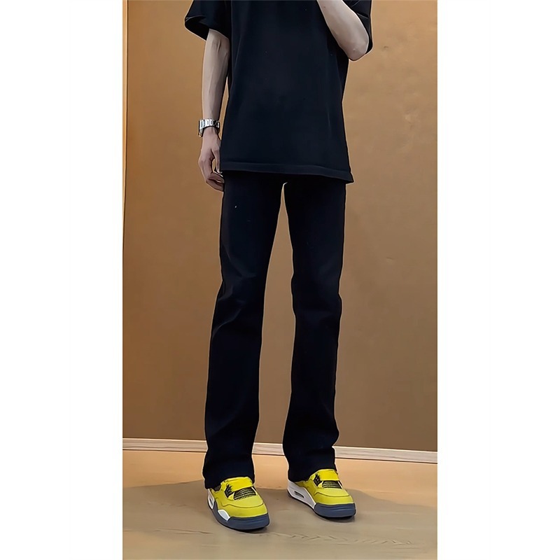 monster lab machete jeans men's spring and autumn four seasons cleanfit pants vibe straight bootcut trousers trendy full figure