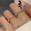 big hit! light luxury socialite shell letters exquisite stacked ring female ins niche high sense fashion ring Application Scenario