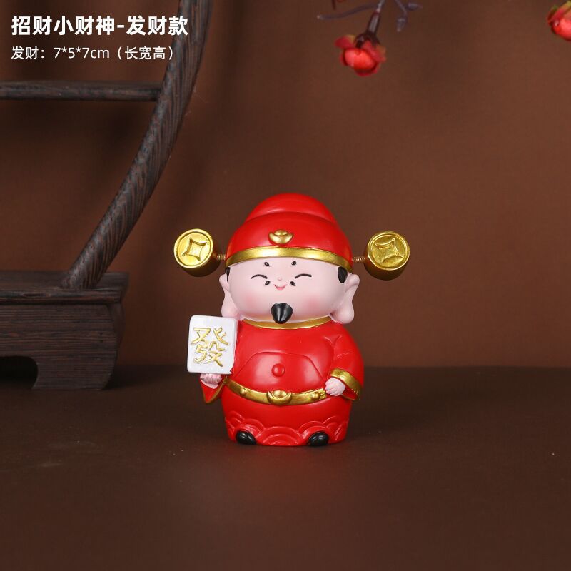 hot-selling new arrival little god of wealth decoration lucky home decoration resin crafts 2026 new year gift wholesale Application Scenario