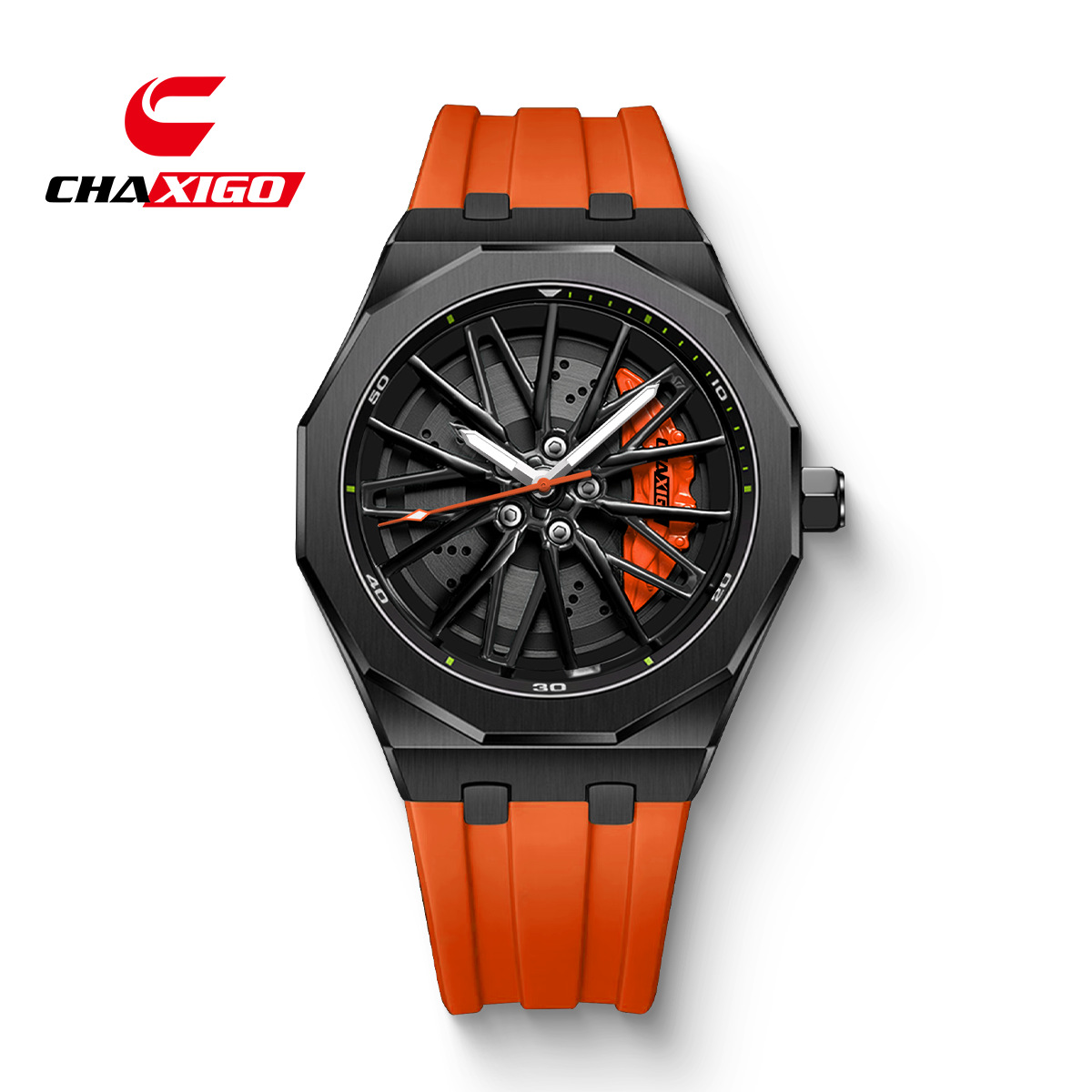chaxigo new brand watch wheel rotating quartz watch cross-border fashion waterproof men's watch full figure