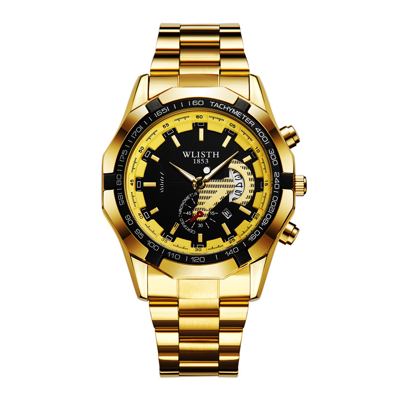 walishi watch waterproof non-mechanical watch large dial men's watch calendar cross-border sports watch creative men's watch full figure