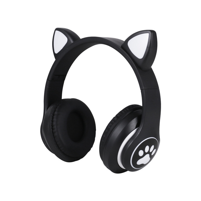 cross-border headset bluetooth headset stn-28  ear bass flashing luminous wireless sports card headset full figure