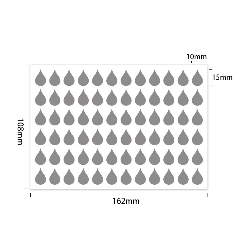 colorful dots water drops raindrops stickers handwritten index marking journal decoration coated paper label sticker Item Picture