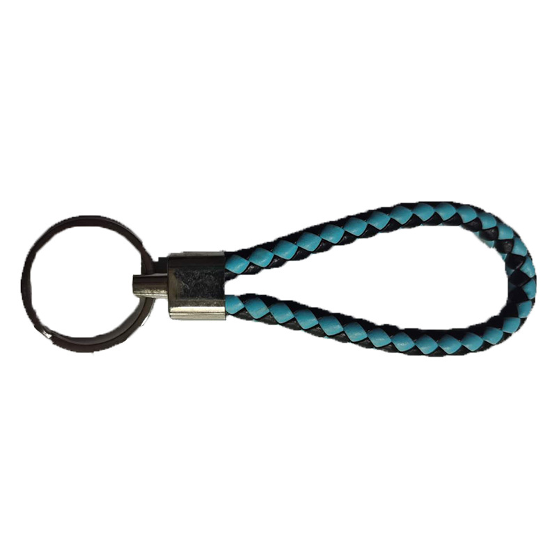 leather rope key chain woven metal key chain accessories hanging decorations car trinkets handbag pendant small gifts wholesale Application Scenario