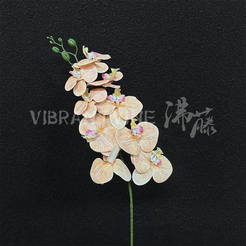9-head 3d film phalaenopsis artificial flower advanced sense realistic fake flower floral scene layout hotel wedding flower Item Picture