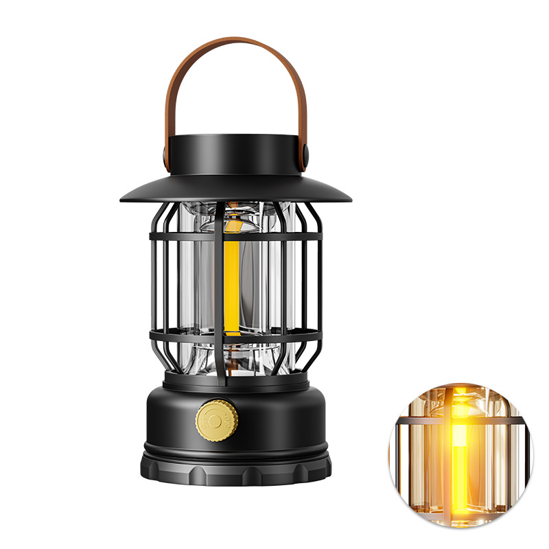 camping lantern solar barn lantern multifunctional camping lamp tent light work light outdoor lighting lamp portable barn lantern full figure