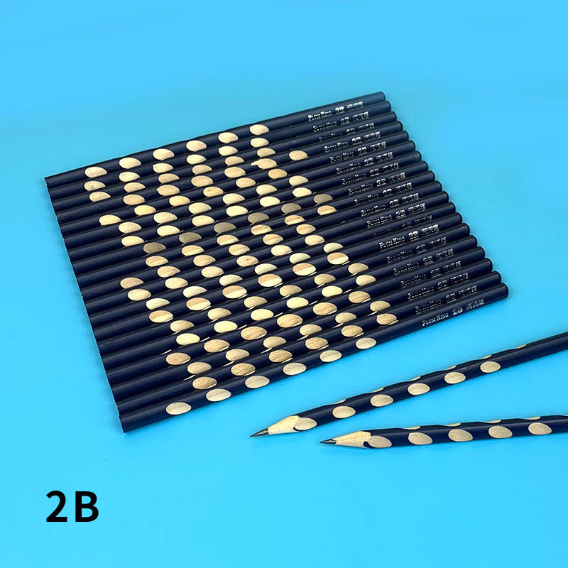qianhui drawing sketch pencil barrel triangle pole groove pencil hb pencil pupils' stationery school supplies pencil full figure