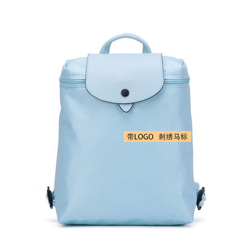 longchamps bag 70 th anniversary commemorative backpack nylon schoolbag waterproof folding casual and lightweight women's schoolbag backpack fashion full figure