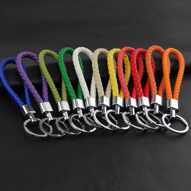customized braided rope keychain metal car key case accessories business creative activities practical gift customization Application Scenario