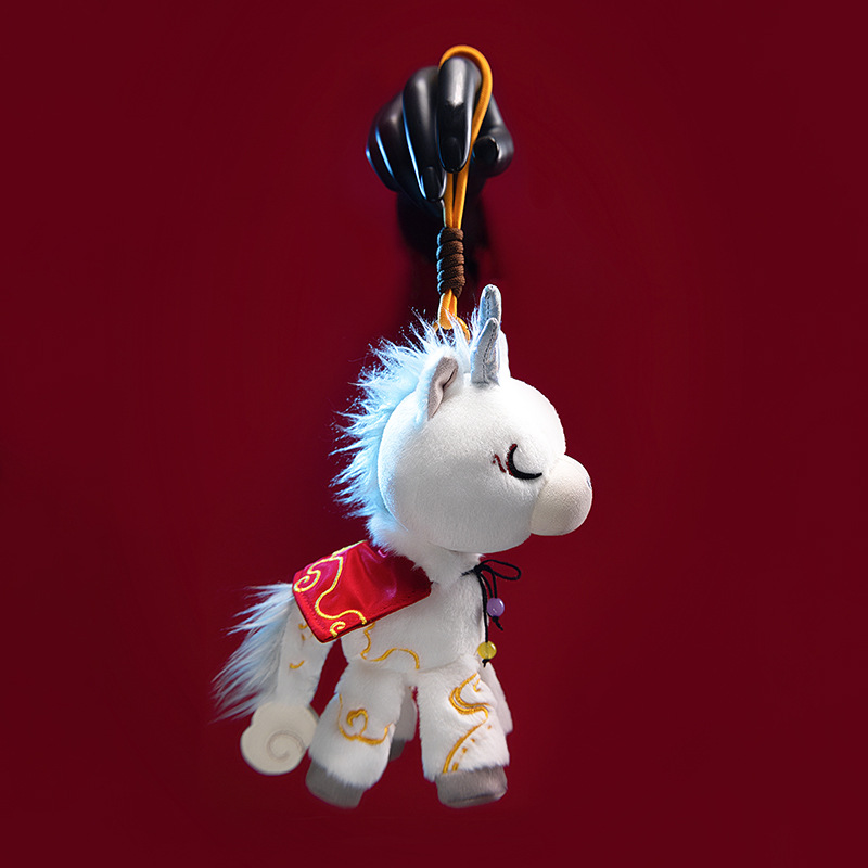 horse year mascot doll pendant keychain plush toy zodiac doll doll 2026 new year gift logo full figure