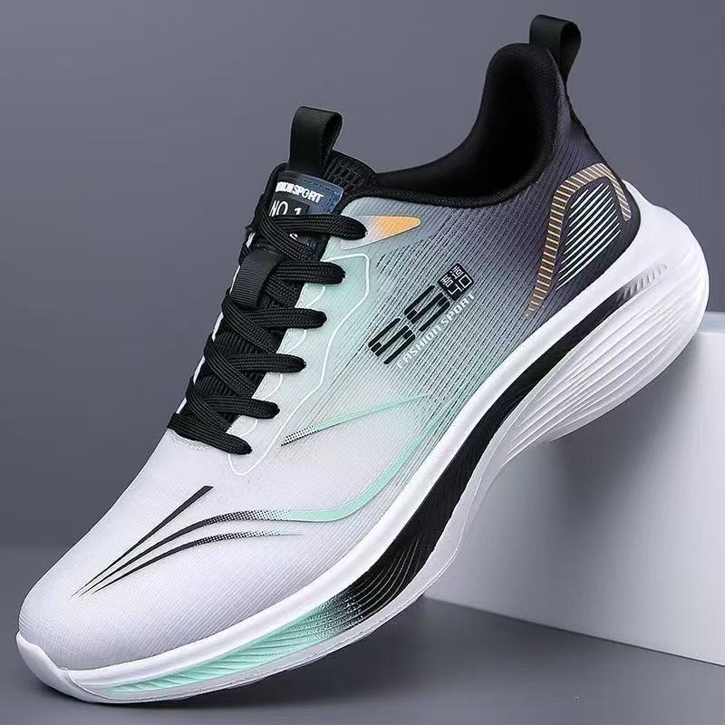 spring and autumn men's shoes ultra-light mesh breathable sports shoes racing running shoes all-matching casual and lightweight soft bottom cushioned shoes Specification drawing