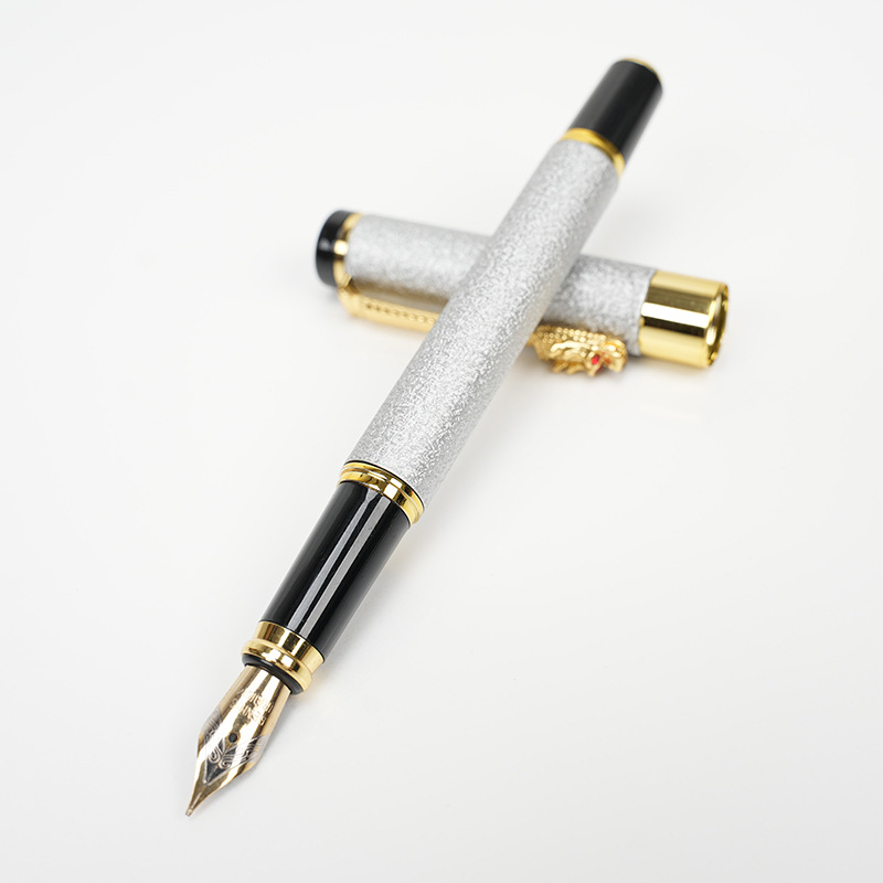 faucet pen metal frosted rod 12 color bead signature pen advertising gift pen gel pen can carve writing logo details Picture