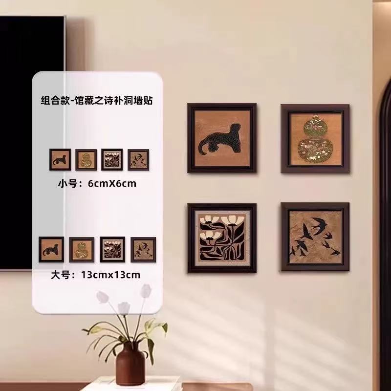 acrylic panda wall decoration ugly hole covering wall stickers covering decorations waterproof wall wall stickers ripped wallpaper Application Scenario