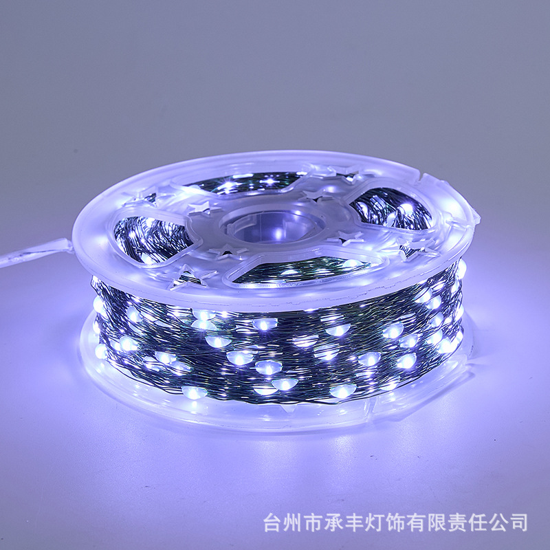 christmas tree lamp string led xingx chandeliers dark green copper wire string lights christmas atmosphere layout small colored string lights details Picture