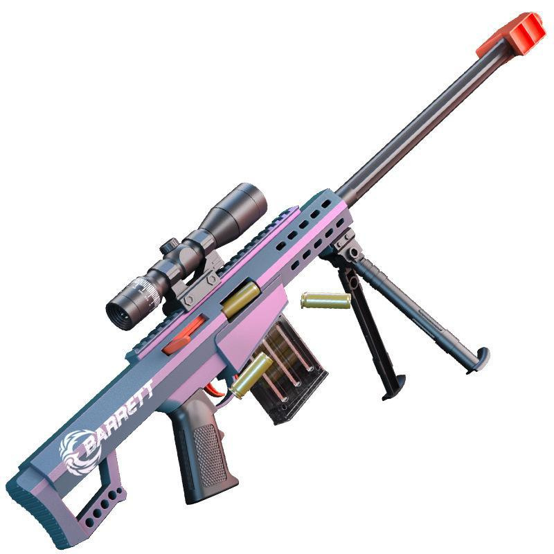 oversized barrett sniper soft bullet gun throw shell awm toy gun color changing 6-8-12 years old boy 61 gift Item Picture
