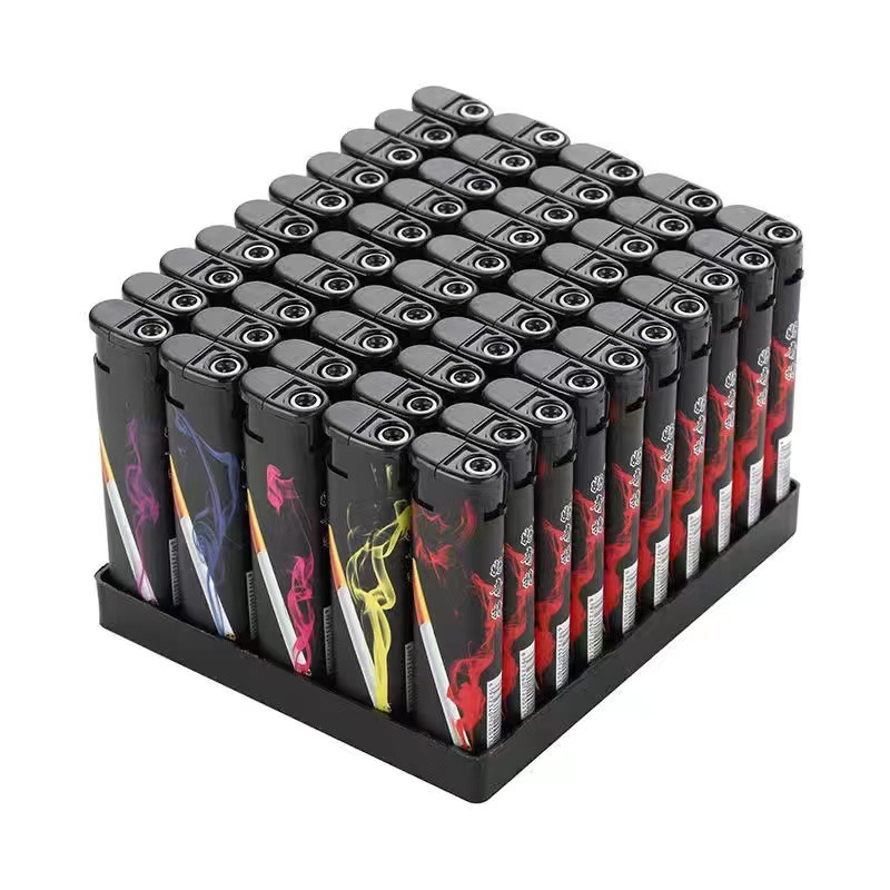 windproof lighter 50 supermarkets 156 packs drawing paper lighters supermarket lighters details Picture