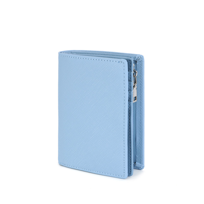 cross-border new arrival 2023 men's new zipper short wallet multiple card slots fashion vertical mini snap coin purse Item Picture
