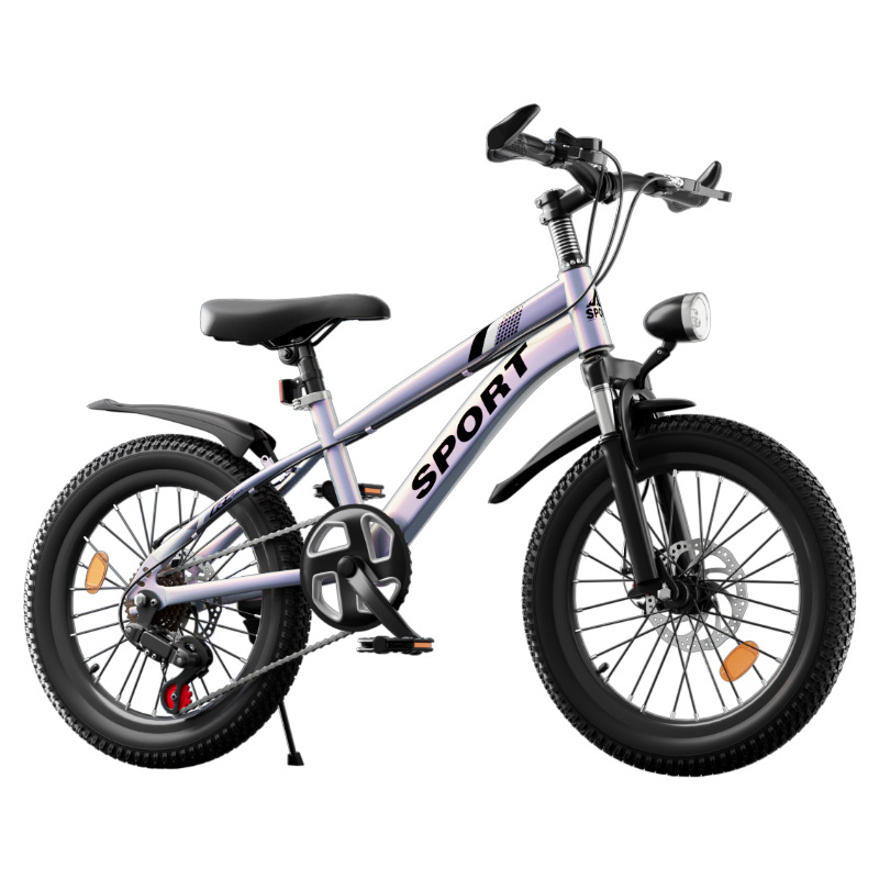 children's bicycle 6-10-12-16 years old children young and older boys and girls double disc brake variable speed mountain bike pedal bicycle Item Picture