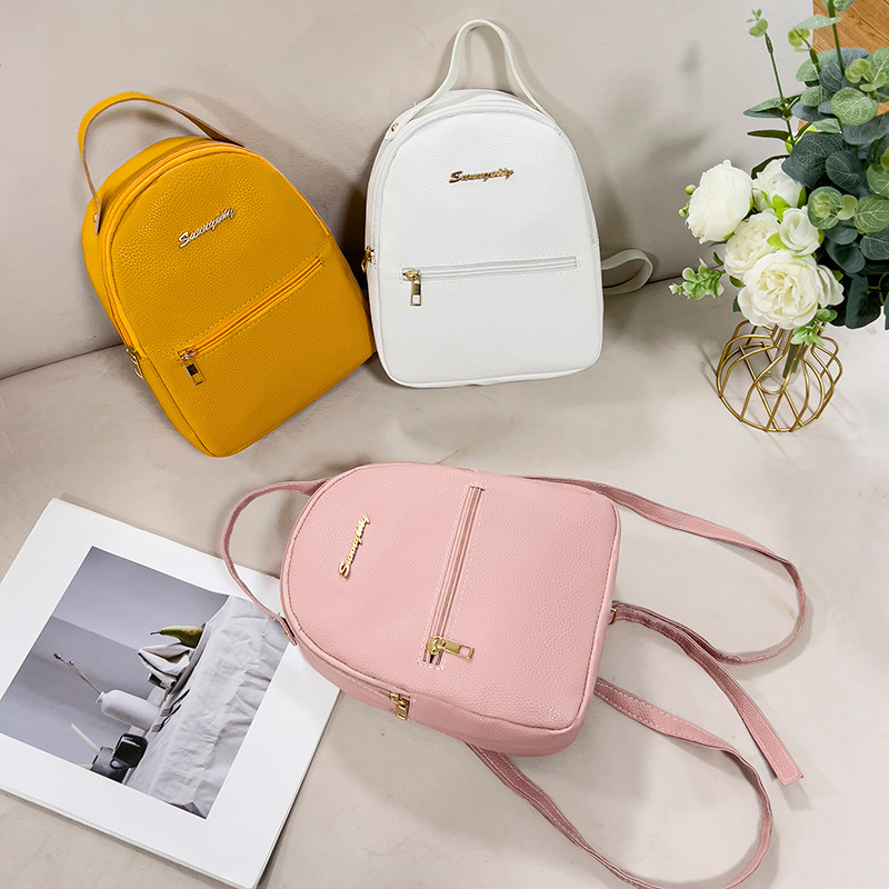 lychee pattern mini backpack 2024ladies bags korean style bag women wholesale comfortable soft small backpack Specification drawing