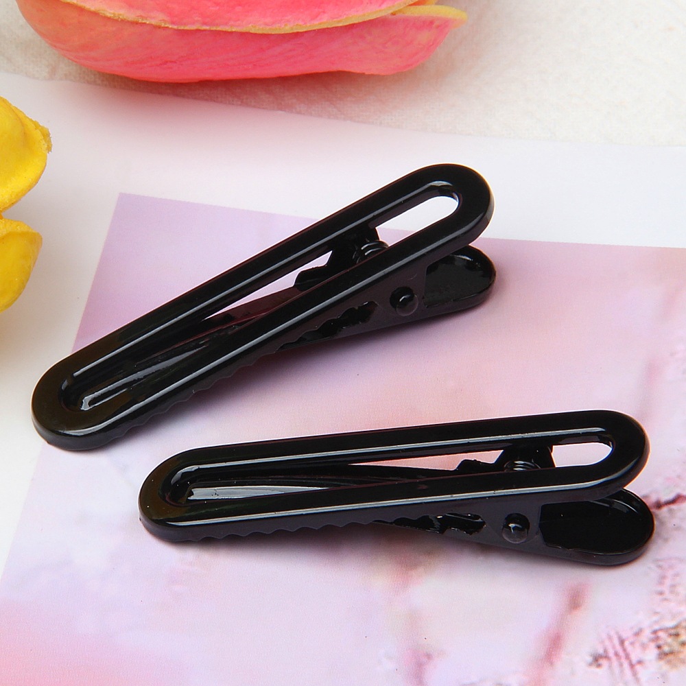 5cm small size u-clips bright surface electroplating candy color hairpin diy seamless barrettes bang clip hairpin for girls bb clip Specification drawing