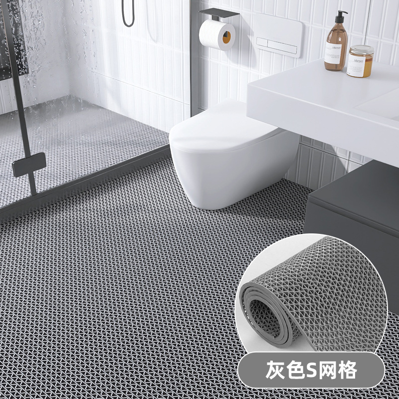 hollow pvc plastic carpeting bathroom bathroom swimming pool kitchen stain-resistant floor mat household waterproof non-slip floor mat Application Scenario
