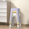 thickened plastic stool household living room dining table adult bench seat square stool chair low stool plastic stool shoes changing Application Scenario