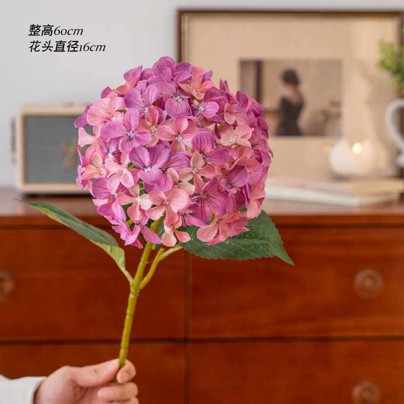 simulation 3d printing 72 pieces aisha hydrangea artificial/fake flower flower arrangement wedding flower arrangement factory wholesale full figure