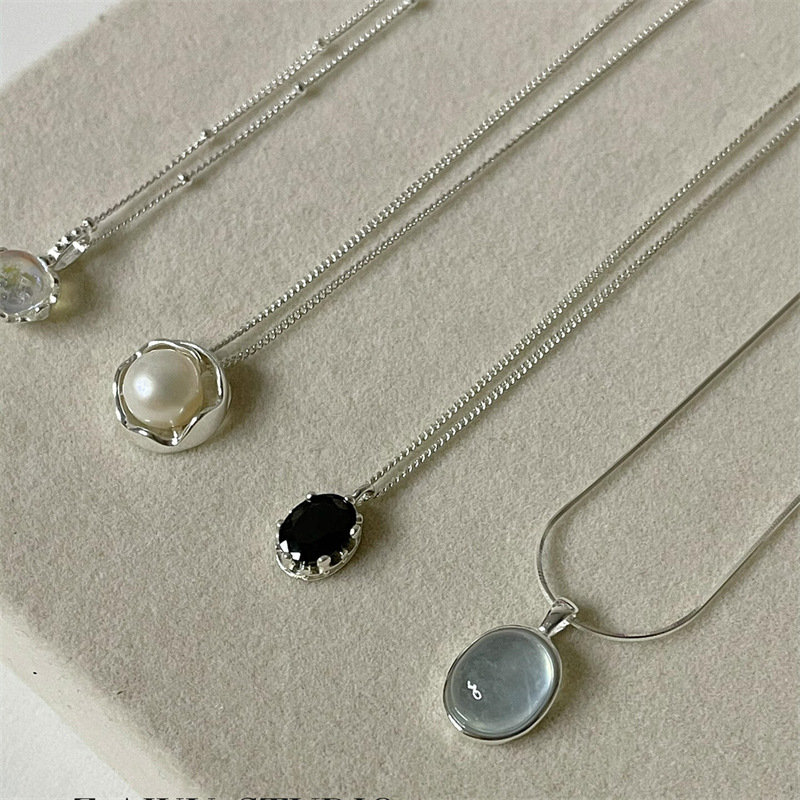 everyday joker s925 sterling silver aquamarine butterfly necklace women's non-fading niche high-grade light luxury clavicle chain new Application Scenario