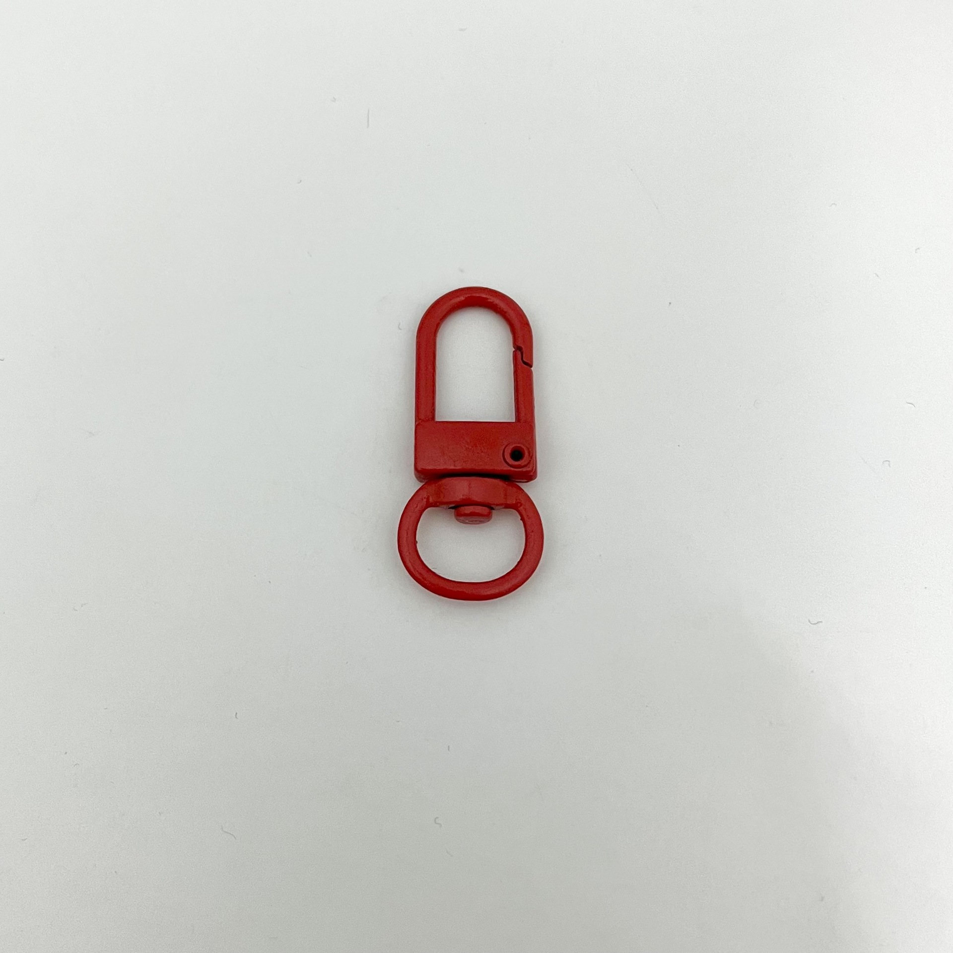 spot color metal 3 points small door latch creative simple diy ornament accessory bag keychain hanging buckle full figure