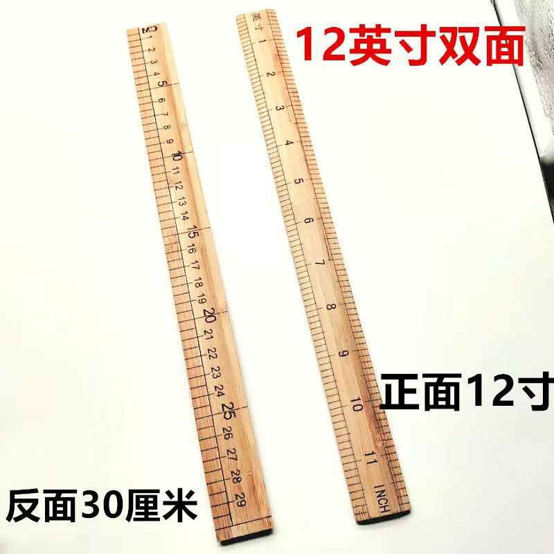 ruler bamboo ruler measuring clothes 1 m measuring tape 30cm sewing tailor wooden ruler chi teaching ruler inch Application Scenario