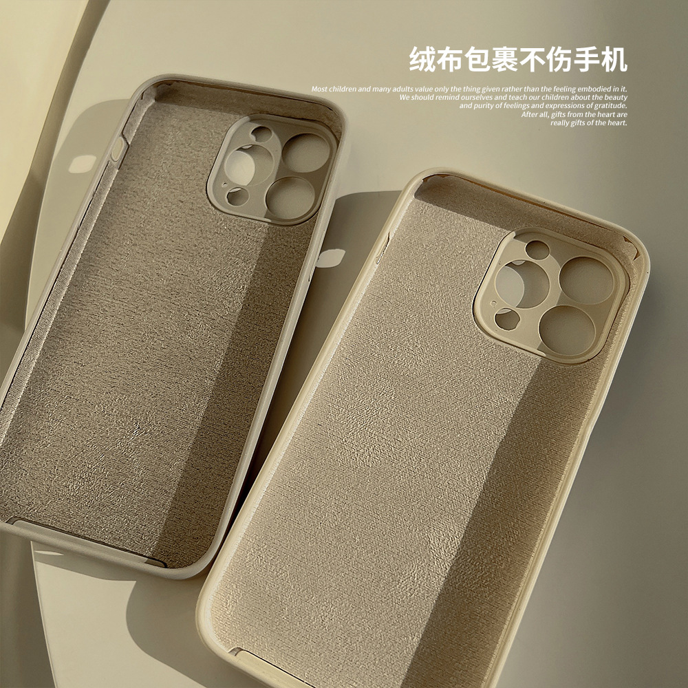 liquid silicone 15pro max for iphone16 phone case apple 13 solid color 12/11 advanced 14plus Application Scenario