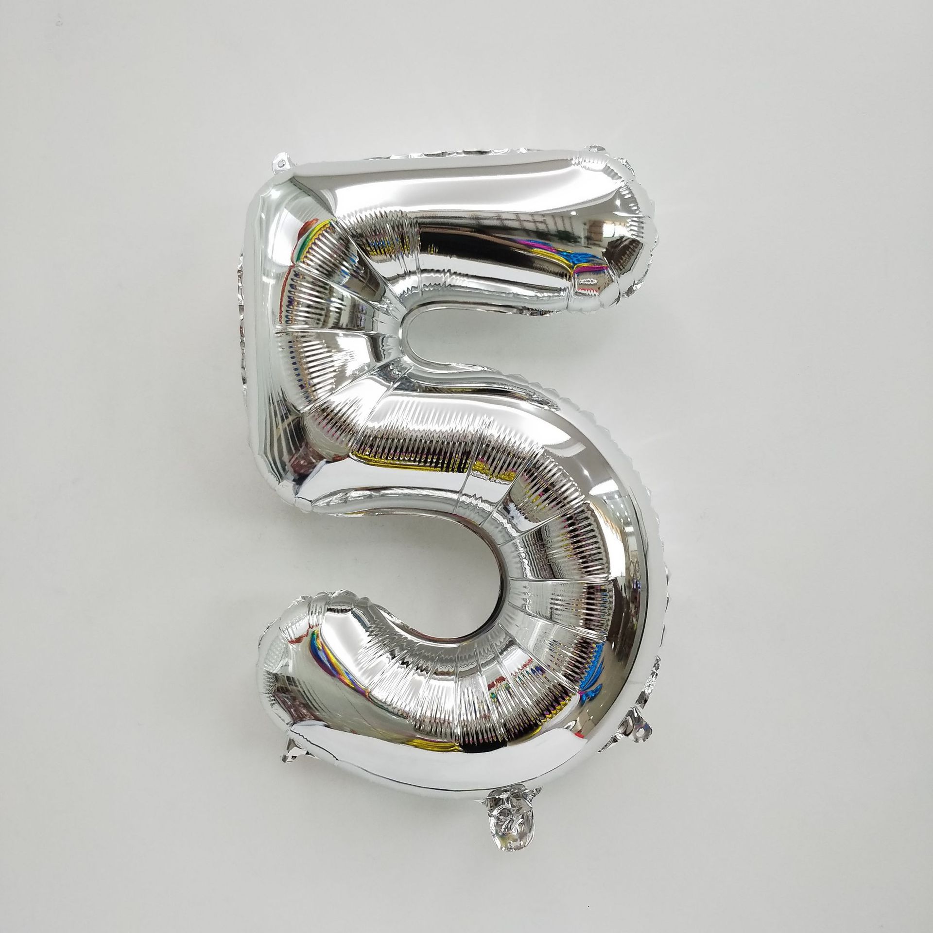 32-inch silver aluminum film number balloon letter silver birthday party arrangement party wedding and wedding room decoration balloon Item Picture