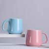 1314 couple ceramic mug with cover spoon coffee cup office water glass advertising activity gift printed logo Item Picture
