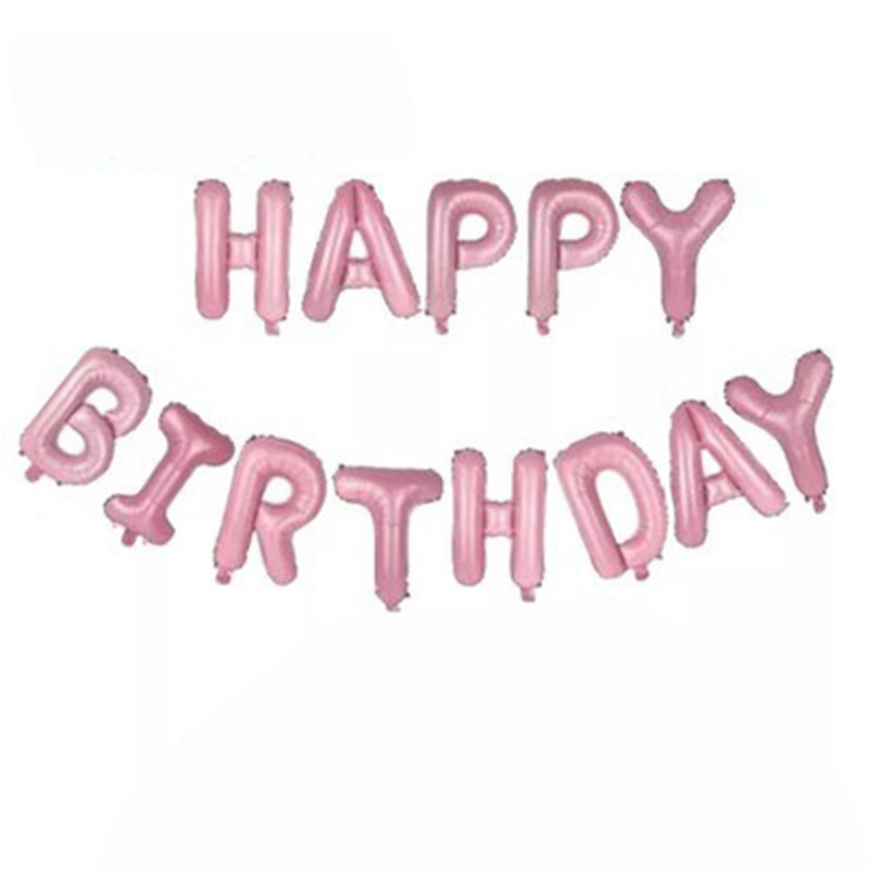 happy birthday letter aluminum film balloon happy birthday set birthday party theme decoration aluminum foil ball details Picture