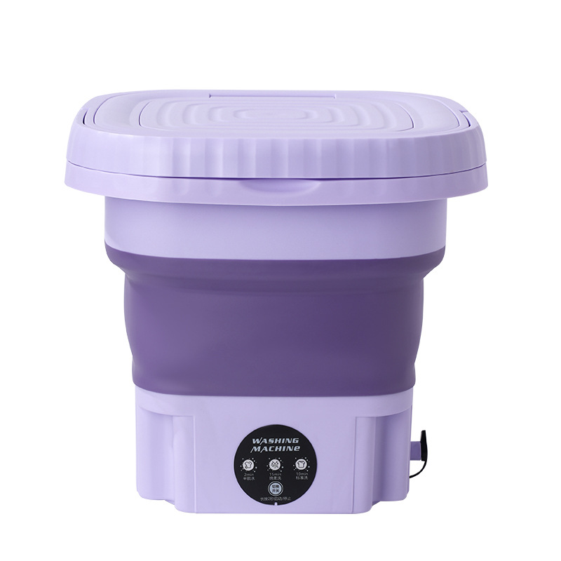 cross-border mini portable foldable washing machine lazy baby automatic washing machine spin-dry dormitory underwear full figure