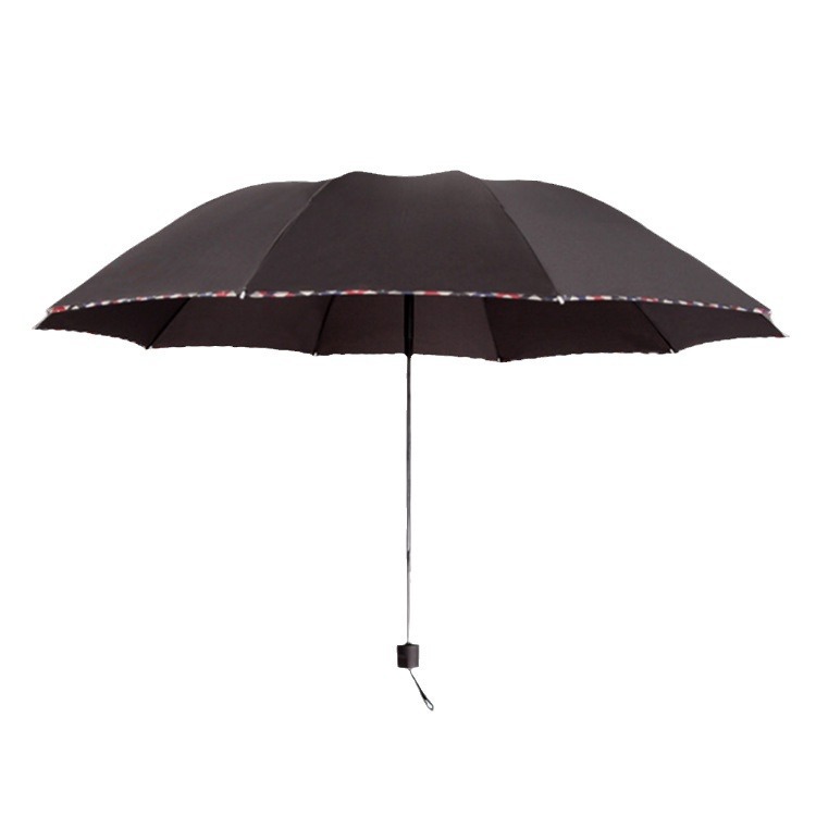 large covered umbrella men and women three-person dual-use folding sun umbrella student double vinyl sun protective sun umbrella Specification drawing