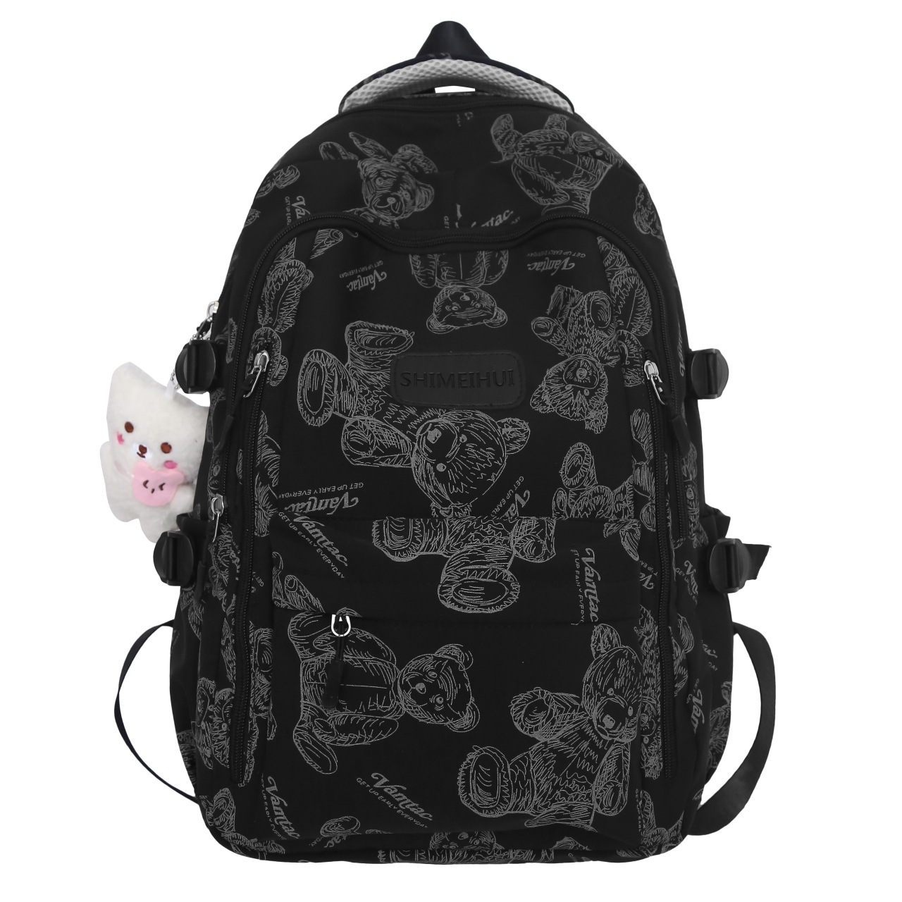cross-border in stock wholesale backpack male junior high school student trendy large capacity schoolbag female high school student 2024 new Item Picture