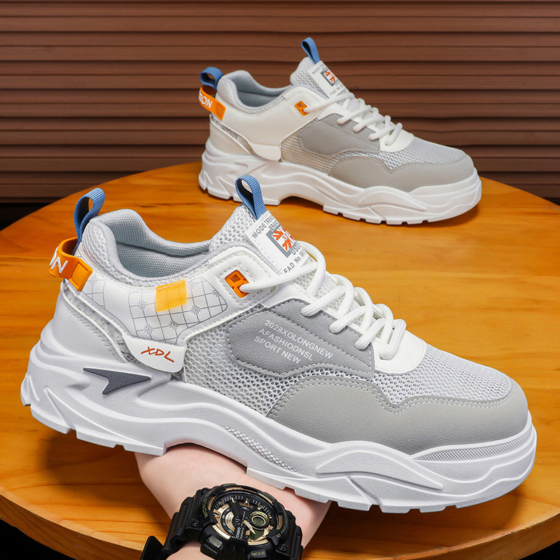 men's shoes spring versatile leisure cargo board shoes work leather waterproof non-slip sports increased by easy wear tide shoes Specification drawing