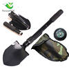 multifunctional folding car four-in-one stainless steel life-saving shovel camping car small outdoor engineering shovel Specification drawing