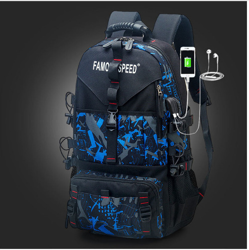 large capacity men's backpack travel backpack leisure sports outdoor luggage bag hiking backpack waterproof schoolbag full figure