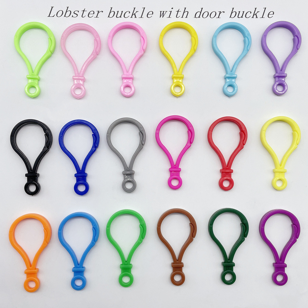 color bulb buckle doll keychain candy color plastic lobster clasp luggage buckle diy ornament accessories pendant Application Scenario