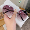 ty3001 uv-proof sunglasses fashion frameless trimming sunglasses korean women's retro outdoor cover glasses Application Scenario