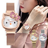 kitty  kt watch diamond bow magnet strap cute cartoon girl student watch  women's watch Item Picture