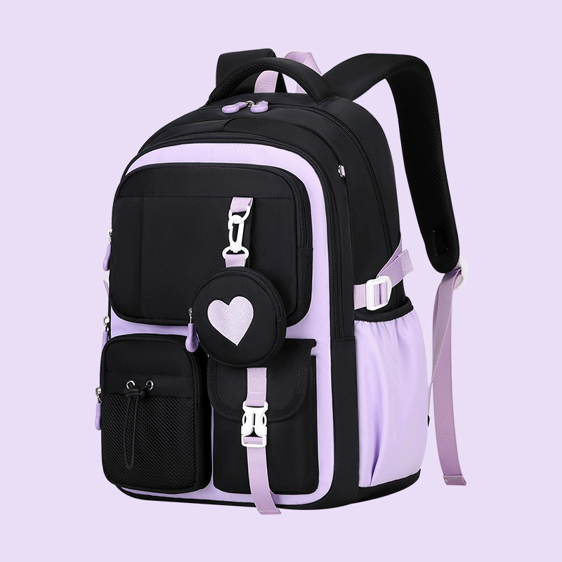 new fashion large capacity schoolbag primary school student offload wear-resistant backpack leisure commute backpack cross-border wholesale Specification drawing