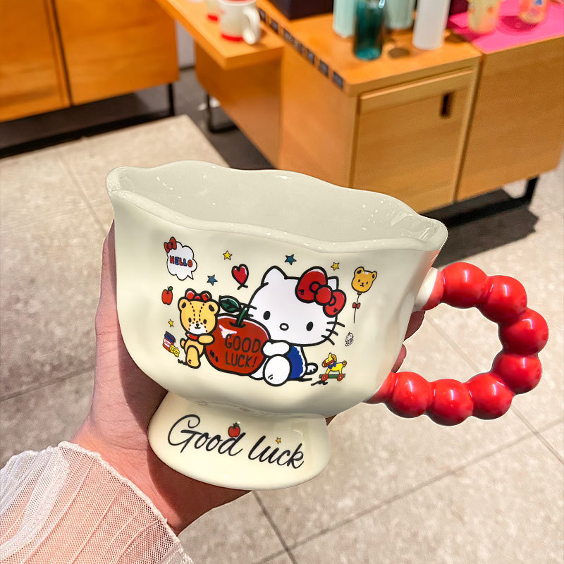creative cartoon porcelain mug good-looking cup cute couple water cup get girls birthday gifts gift Item Picture