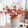 persimmon artificial flower fake branches fruit tree artificial flower new chinese living room decoration chinese hawthorn simulation persimmon tree decoration Application Scenario