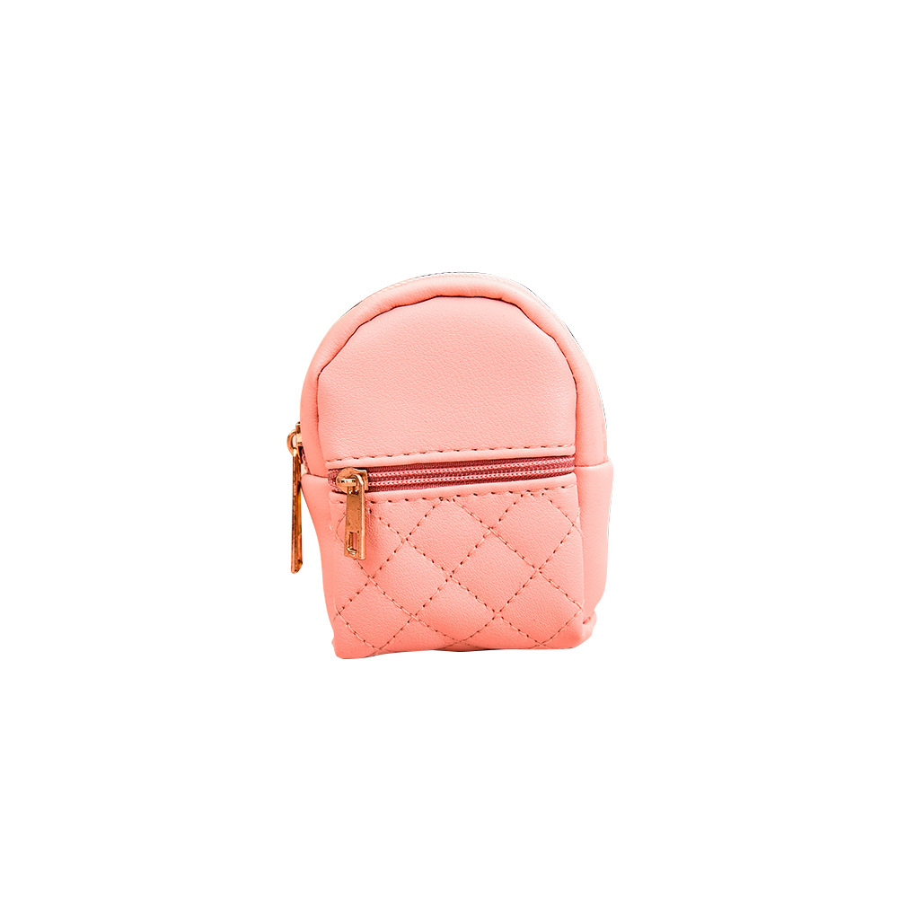 new mini pu purse mini cute little backpack key case data cable lipstick storage bag factory wholesale Item Picture