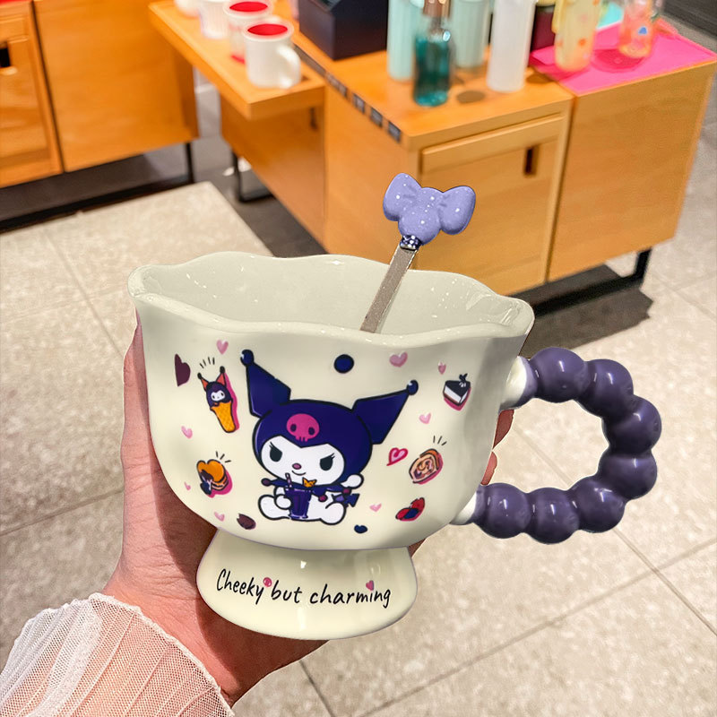 creative cartoon porcelain mug good-looking cup cute couple water cup get girls birthday gifts gift Specification drawing