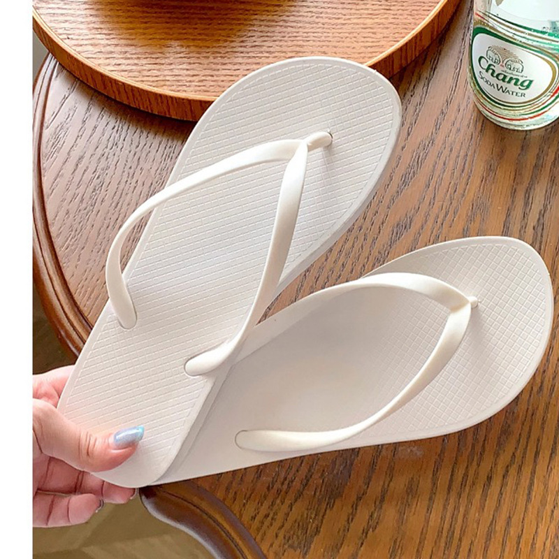 2025 new black flip-flops women's flip-flops women's summer outdoor non-slip flat-heeled beach shoes wholesale Application Scenario
